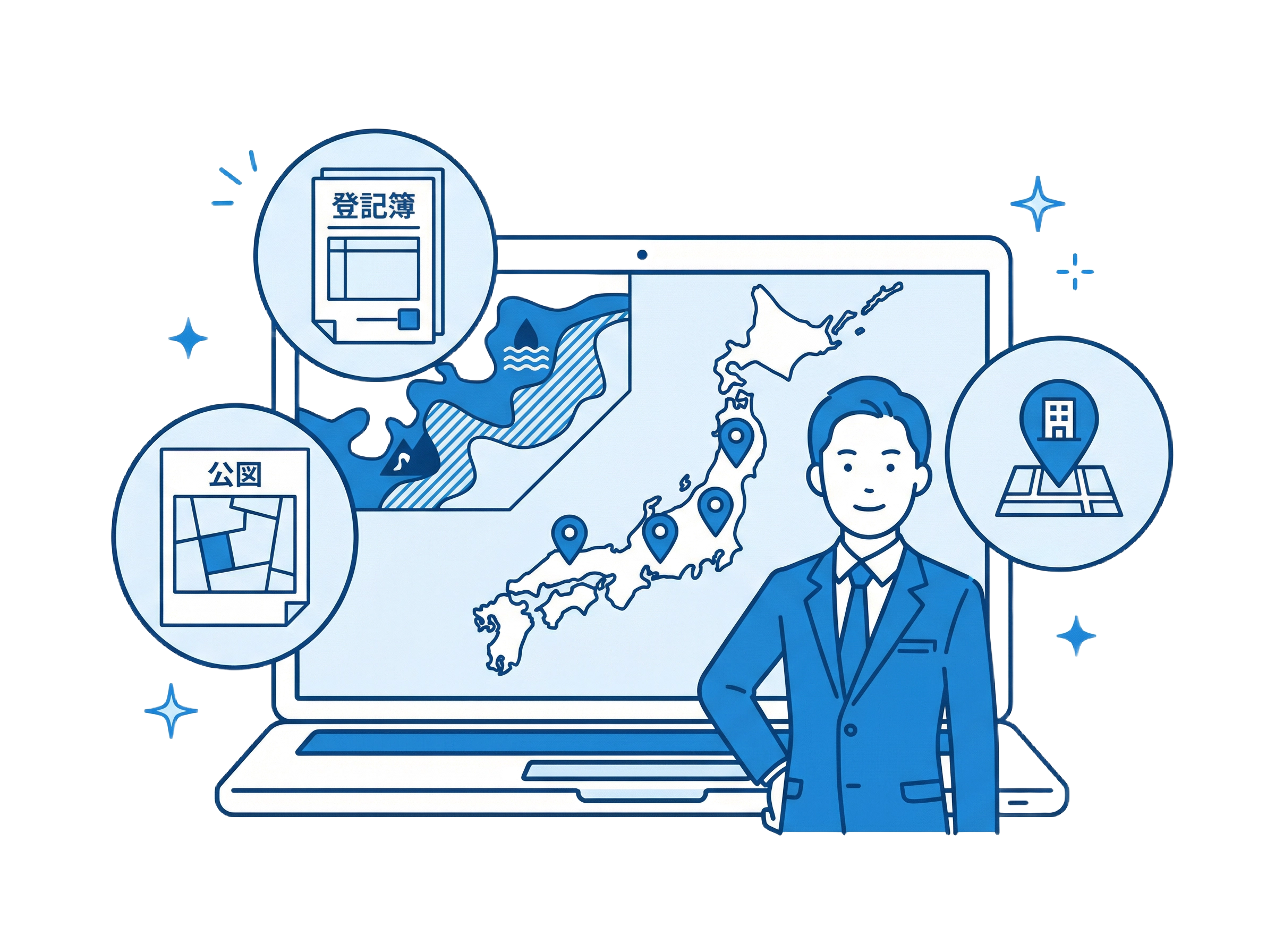 ちずまる君のイメージイラスト